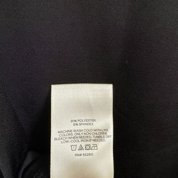 Express Black Cutout Body Contour High Neck Bodysuit Large - Picture 6 of 7